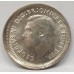 AUSTRALIA 1949 . THREPEENCE . ERROR . MIS-STRIKE . PLANCHET FLAW NEAR DATE